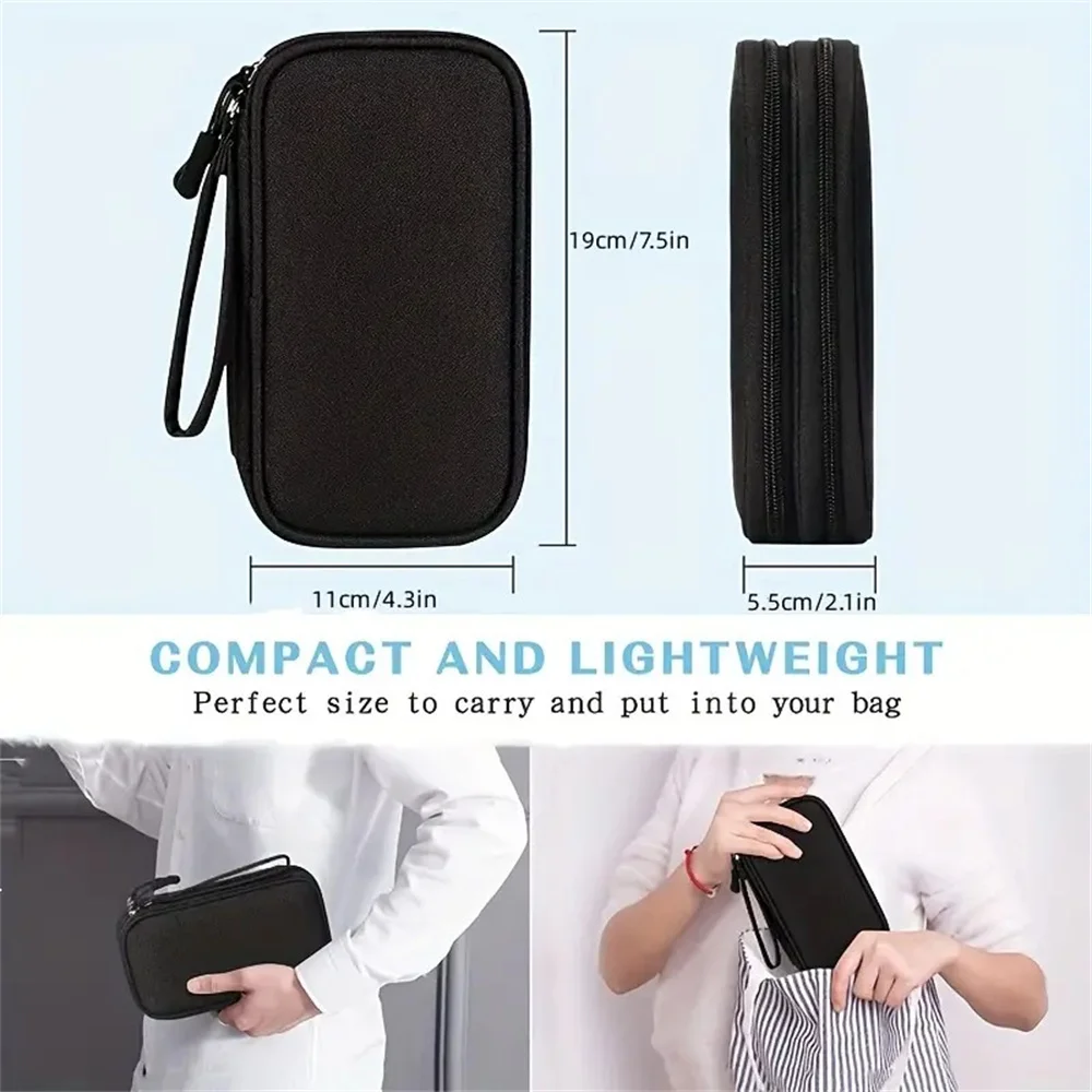 Portable digital product storage bag USB data cable organizer earphone charging box bag waterproof travel storage bag