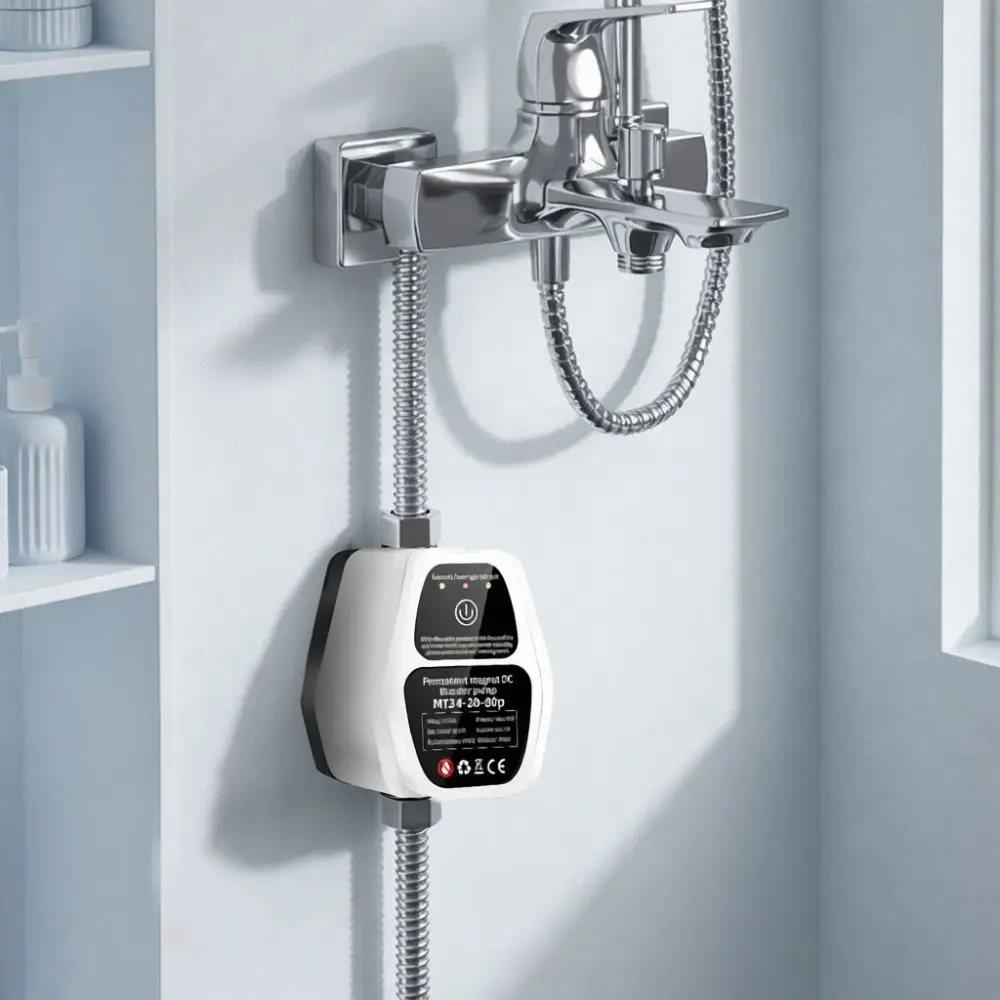 Powerful Dc24v Shower Booster Pump Electric Faucet Pressure Enhancer For Hot Water System Quiet Low Noise Us Plug Design