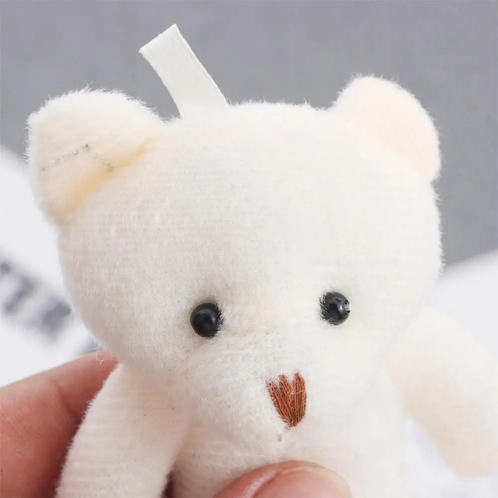 Stuffed Animal Schoolbag Pendant Backpack Keychain Key Rings Mini Plush Bear Bear Plush Doll Plush Bear Toys Bear Pendant
