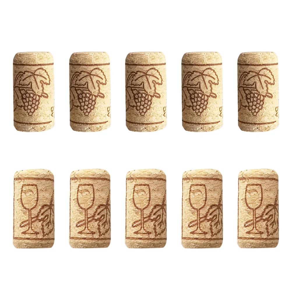 

50pcs Cork Sealing Cork Bottle Stopper Bar Tool Bottle Closure Wooden Sealing Cover