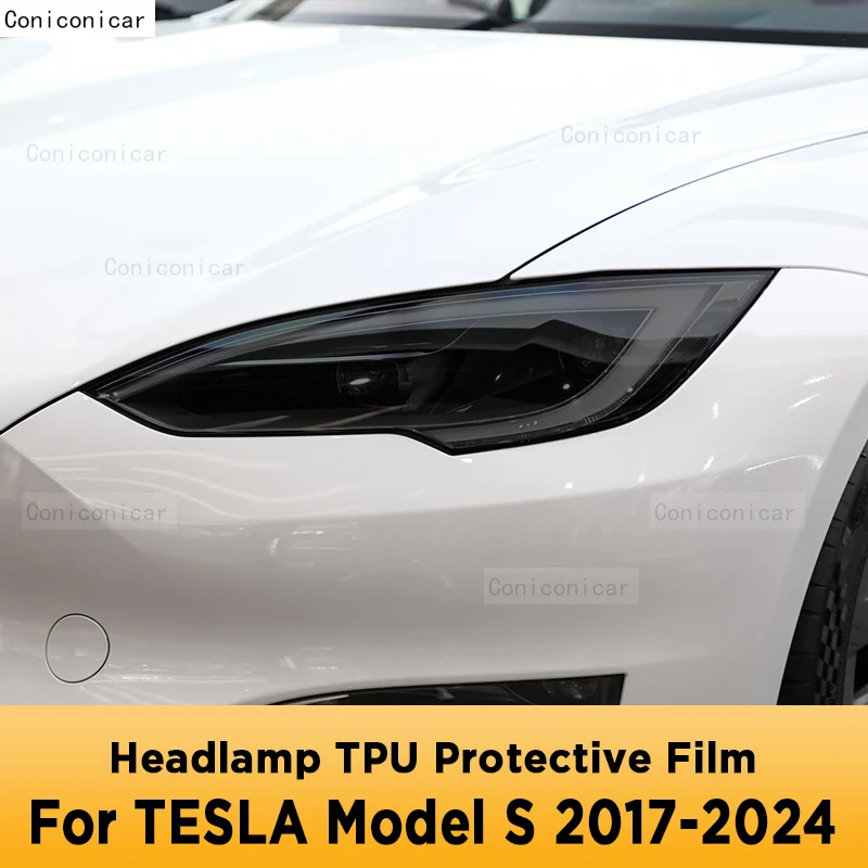 

Для TESLA Model S 2017-2024 оттенок фар автомобиля черная защитная пленка Cocer виниловая защита прозрачная наклейка из ТПУ аксессуары