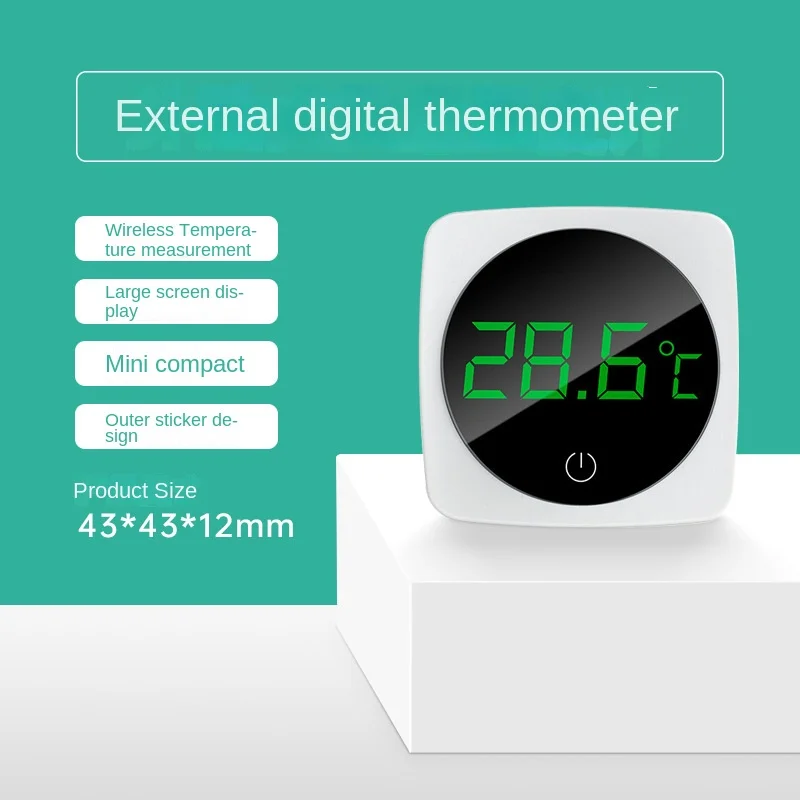 Mini termometr do akwarium z precyzyjnym termometrem montaż powierzchniowy, elektroniczny miernik temperatury wody cyfrowy do akwarium