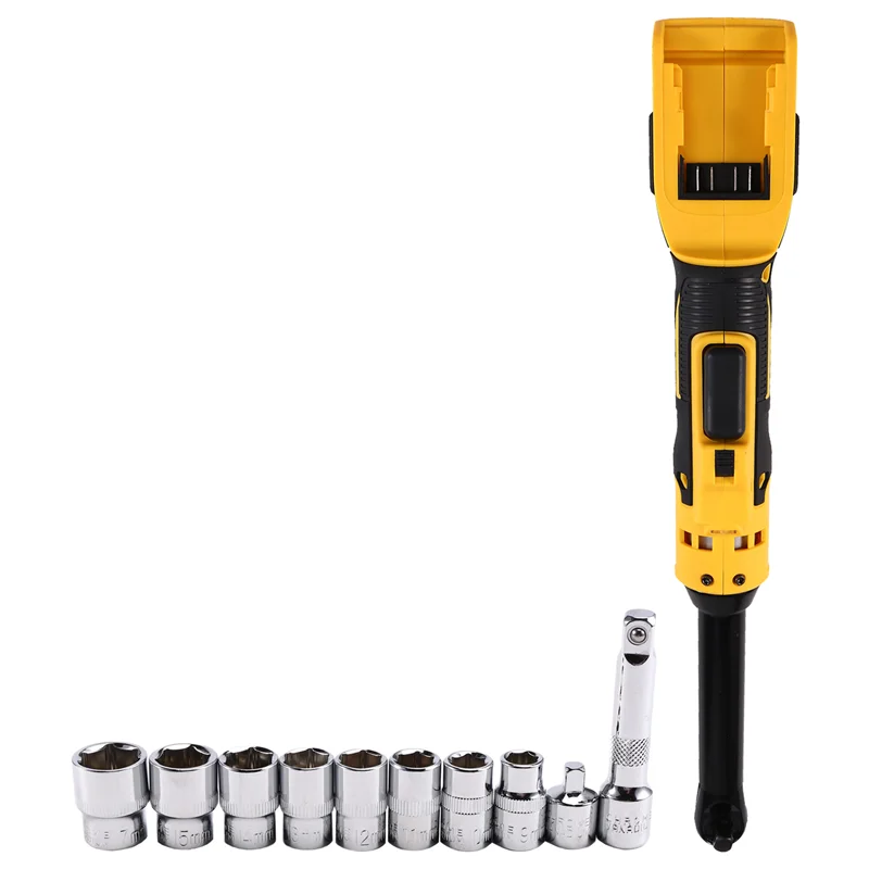 

ABZC-Extended Electric Ratchet Wrench 3/8Inch Removal Screw Nut 220N.M Cordless Driver Power Tools For 20V Battery