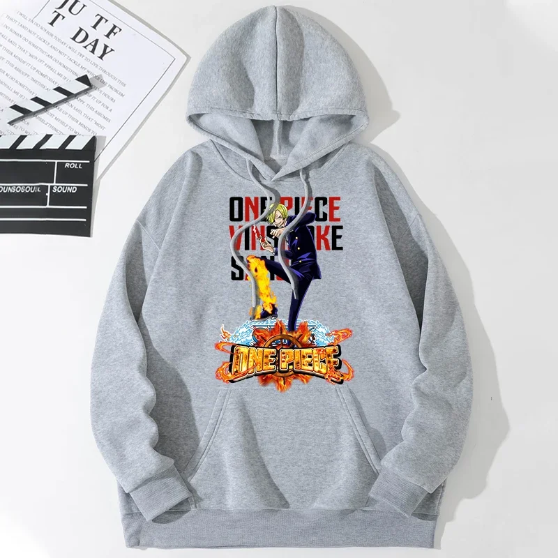 

Japanese Anime One Piece Print Hoodie Men's Cartoon Sweatshirt Men's Autumn Long Sleeve Pullover Fashion Pullover Long Sleeve