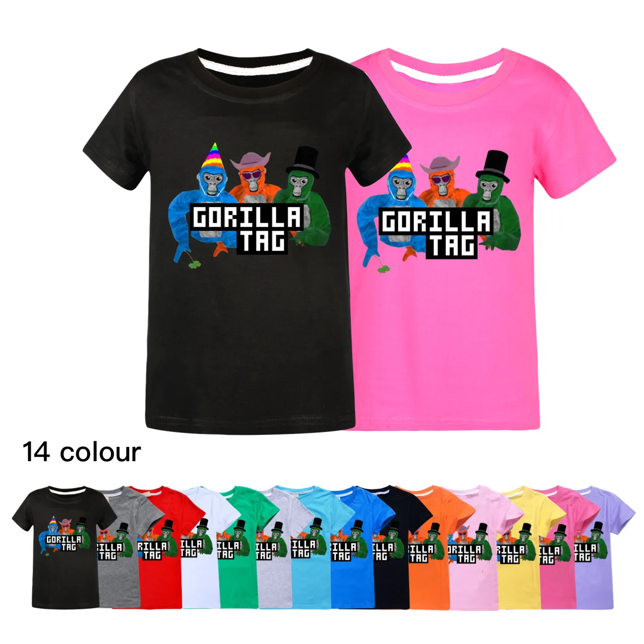 Gorilla Tag Birthday Boy VR Gamer Shirt for Kids Teen T-Shirt Funny Present Cute Graphic Summer Children Tee Top Blouses Gift