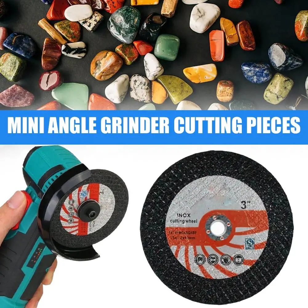 75mm 3-inch Mini Grinder Cutting Disc Angle Grinder Cutting 10mm Tool Inner Glass Disc Hand Grinding Hole Wheel F0A6