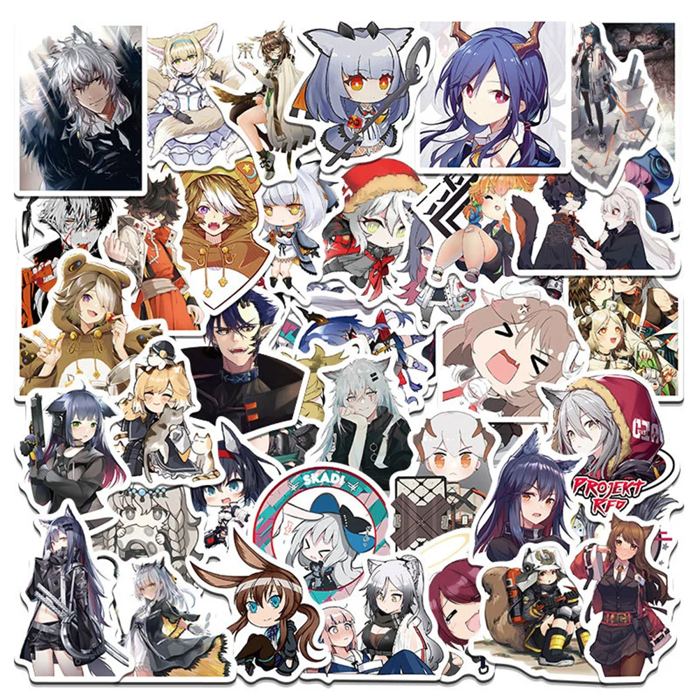 50PCS Tomorrow’s Ark Arknights Graffiti Sticker Laptop Guitar Skateboard Water Cup Waterproof Stickers