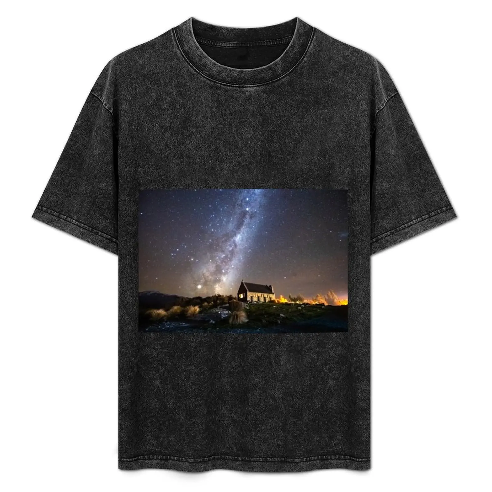 

Tekapo Milky Way T-Shirt shirts graphic tee Blouse new edition Aesthetic clothing anime shirts men