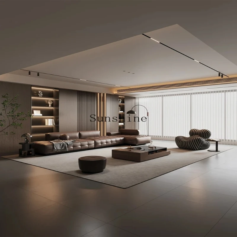 

Modern simple business office reception sofa light luxury high sense