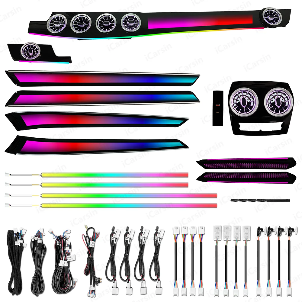 

Upgrade ICarsin 256 Colors LED Car Interior Ambient Light for Mercedes Benz E Class W212 2010-2015 Strip Accessories Decoration