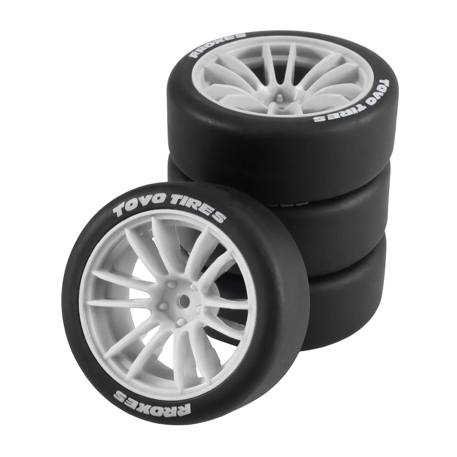 1/10 RC Car Tire Maze Pattern Rally Tread & Drift Slick Tire Fit MJX 10303 10304 LAIKALO XTS-S10 TRAXXAS Ford RC Rally Car