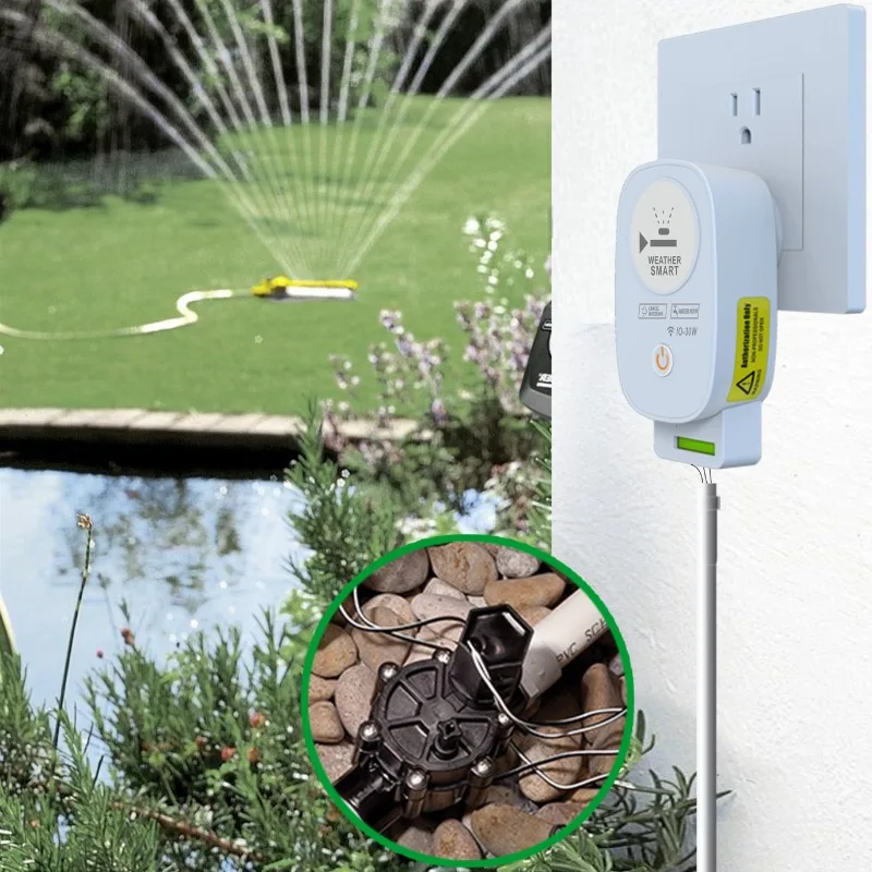 Graffiti WiFi Single Station Intelligent Irrigation Controller Home Garden Automatic Watering 1-way Solenoid Valve Timer Control