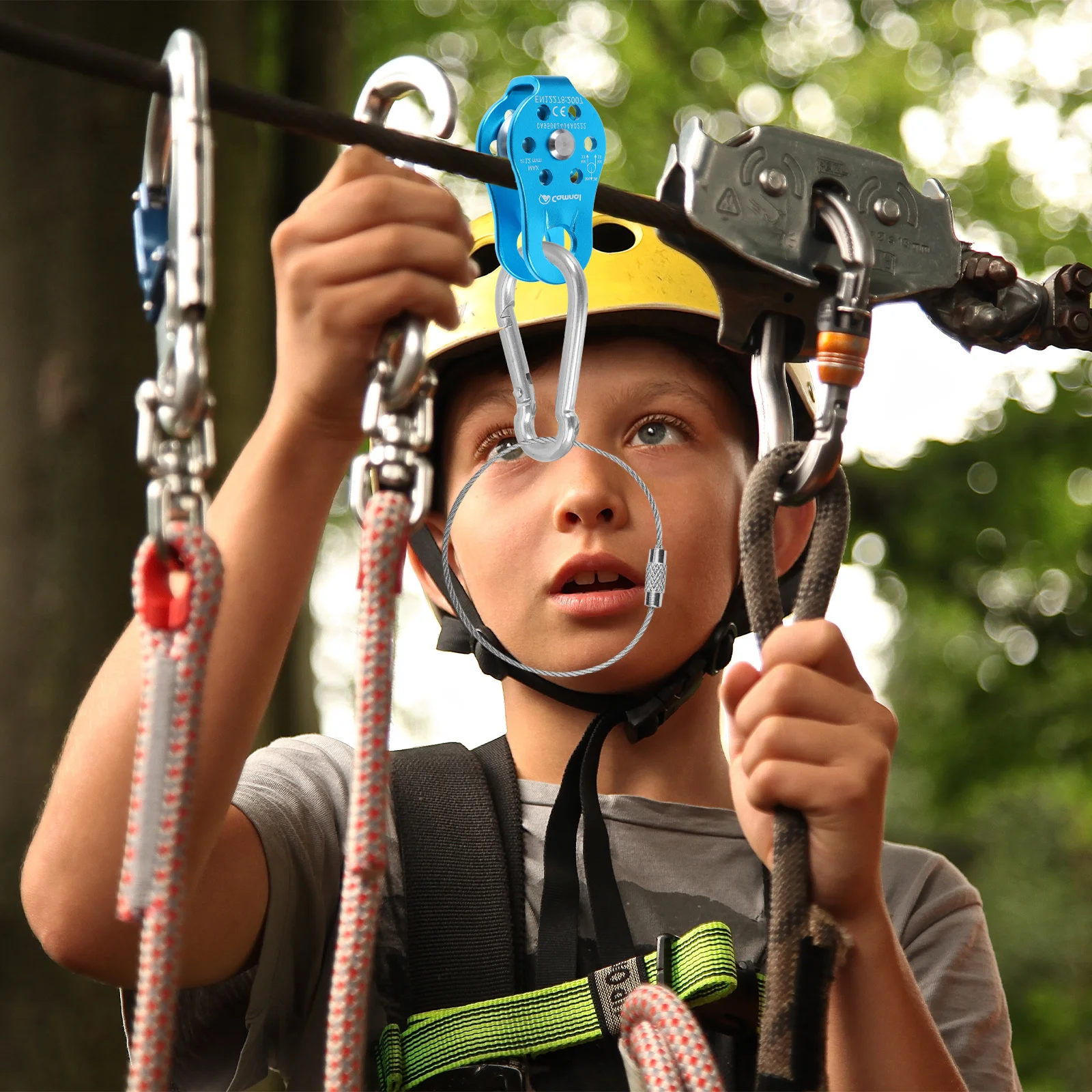 

20Pcs Stainless Steel Keychain Wire Rope Cable Heavy Duty Large Key Ring Loops for Outdoor Hiking Gear Cable Wire Rope