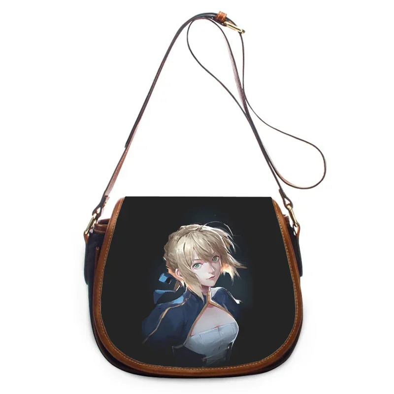 Anime Fate saber 3D Print New Fashion Women Crossbody Bag Luxury Handbags Women Bags Zipper Shoulder Bag Women Shoulder Bag