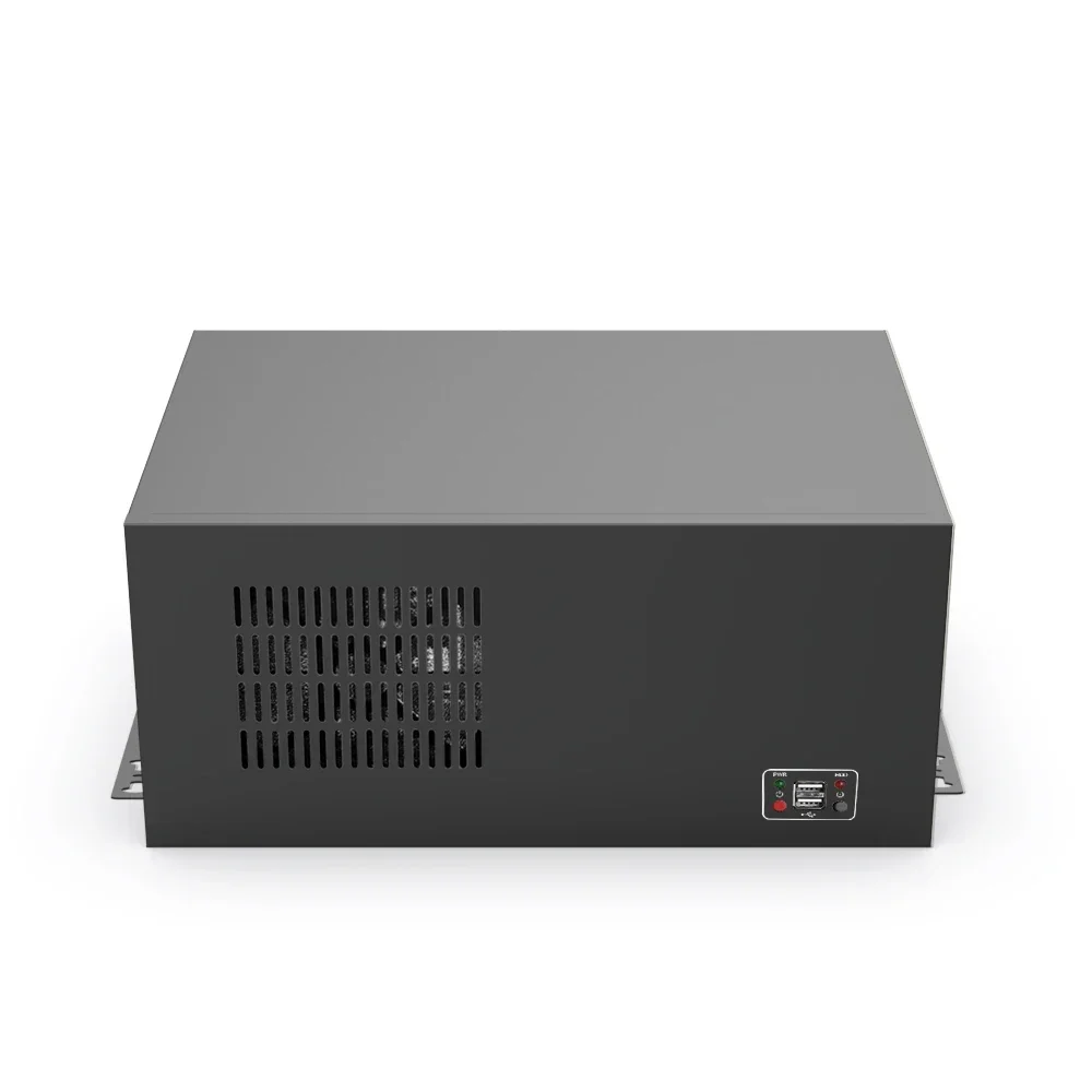 1PC Wall Mounted Small Chassis ATX Power Supply Position Industrial Control Server Compact MATX Motherboar 1.0 Galvanized Steel