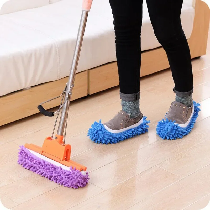 Floor Dust Microfiber Cleaning Slipper Lazy Shoes Cover Mop Slipper Home Cloth Clean Shoe Cover Mophead Overshoes Cleaning Tools