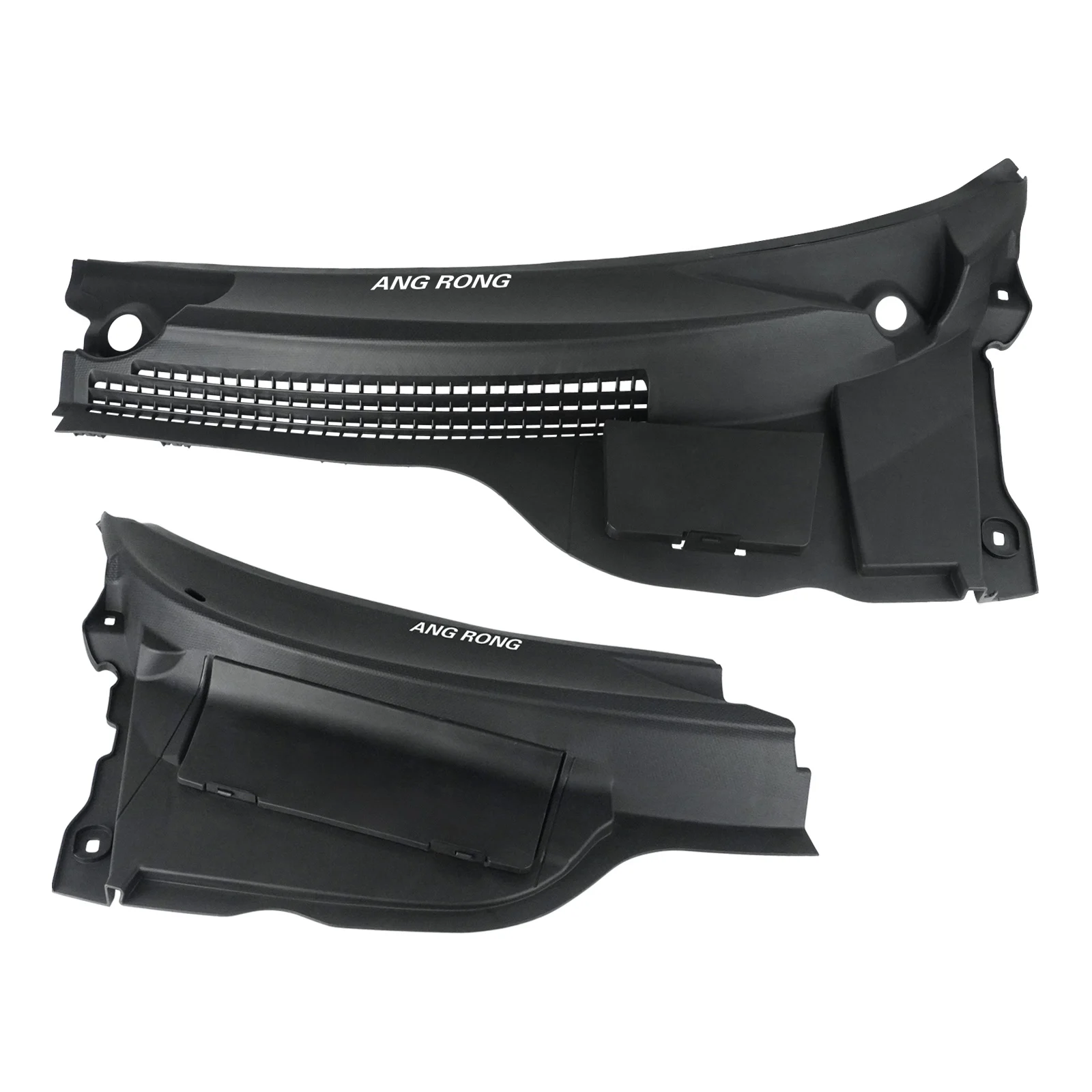 1 مجموعة قطع غيار السيارات LHD الزجاج الأمامي لوحة القلنسوة لوحة دليل المياه 51132751209 51132751210 لمحرك اليد اليسرى Mini R55 R56 R57