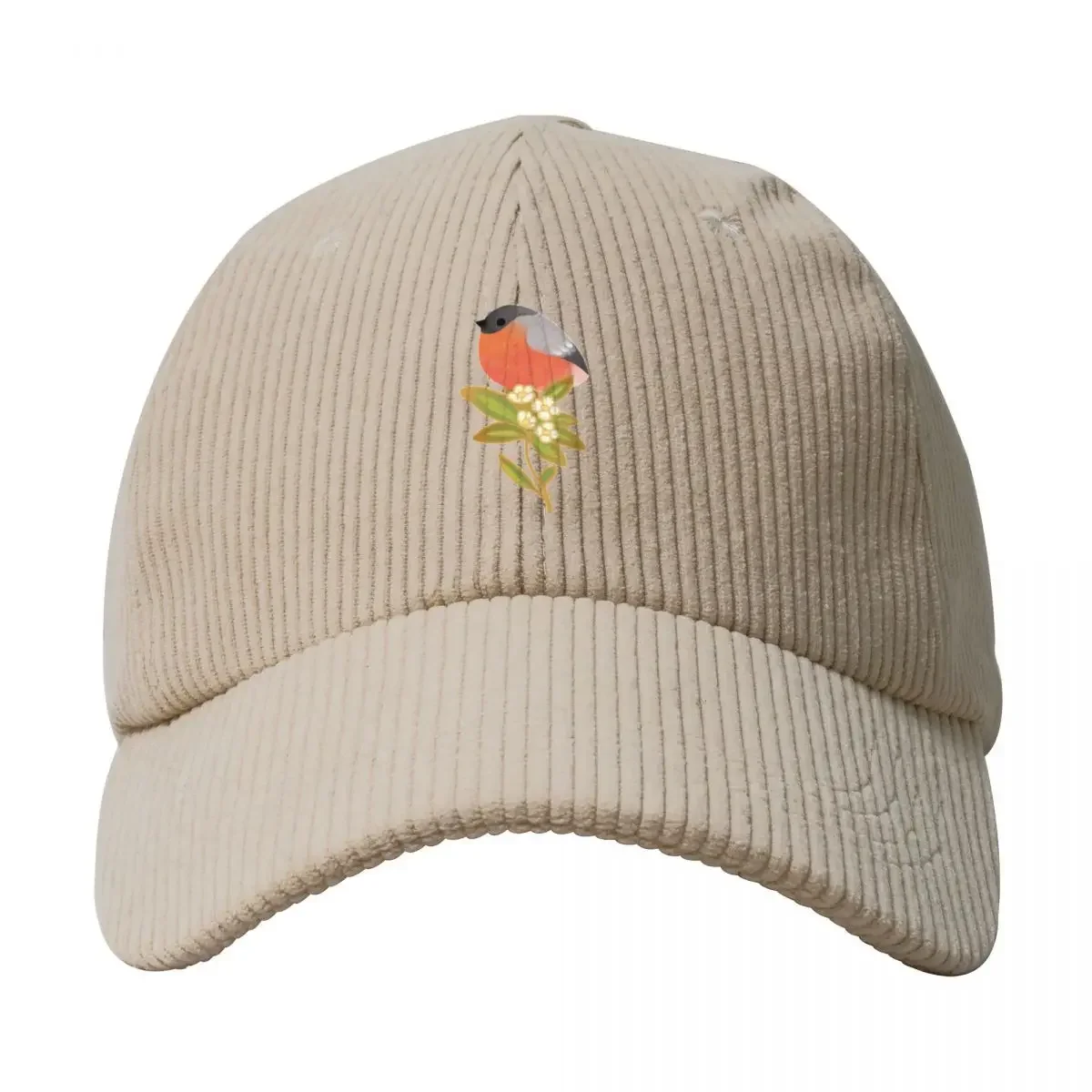 Homens E Mulheres Eurasian Bullfinch 2 Corduroy Baseball Cap Hat, Cosplay Hood  Marca De Luxo