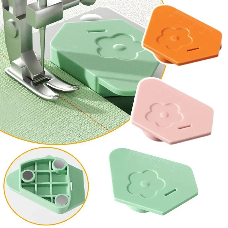Magnet Lock Stitcher Nähmaschine Zubehör Neue Mehrzweck Magnet Gauge Rand Polygonal Anti-Curling Kunststoff Stellungsregler