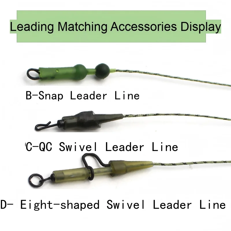 

Chod Rig & Helicopter Rig Combo 2pcs/lot Anti Tangle Quick Sinking Lead Core Leader Line Carp Fishing Rig Equipment