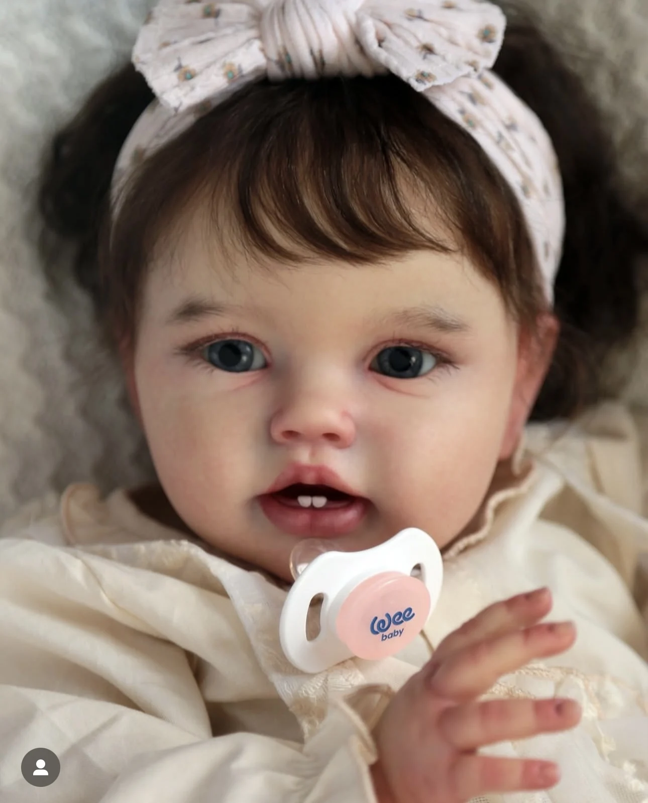 

Cokela 60CM Reborn Toddler Popular Cute Girl Doll with hand-Root hair Soft Cuddle Body High Quality Doll TOYS