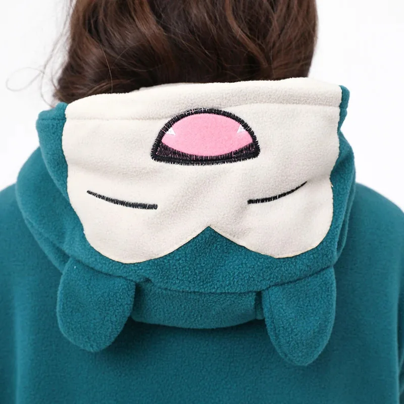 Costume cosplay da donna con sorriso e snorlax per adulti Pigiama Halloween Kigurumi Natale Abiti invernali per tutto il corpo