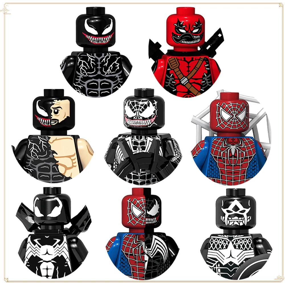 

Popular Movie Bricks Dolls Child's Funny Gifts Toys Classic Characters Spider Man Model Creative Boys Christmas Gifts Mini Dolls