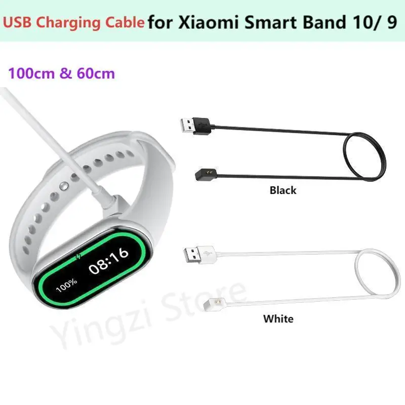 USB Charging Cable for Xiaomi Smart Band 10 9 Magnetic Charger for Xiaomi Mi Band10 9 NFC Travel Charging 100cm/60cm Line