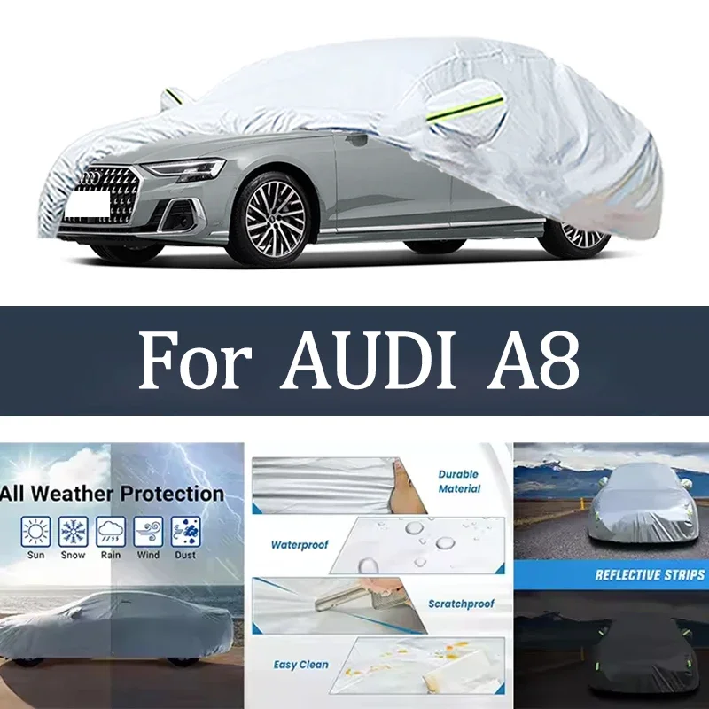 For AUDI A8 D2 D3 D4 Car Cover Outdoor Protection Covers Snow Sunshade Waterproof Dustproof Exterior UV Car Accessories Auto