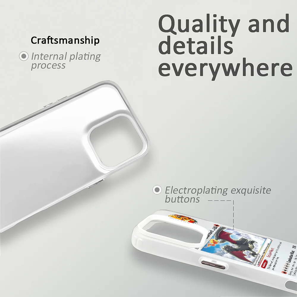 Чехол для телефона Charizard Card Introduction для IPhone 16 Pro Max 15, 14, 13, 12, 11 Plus, многоцветный лазерный противоударный чехол Aurora