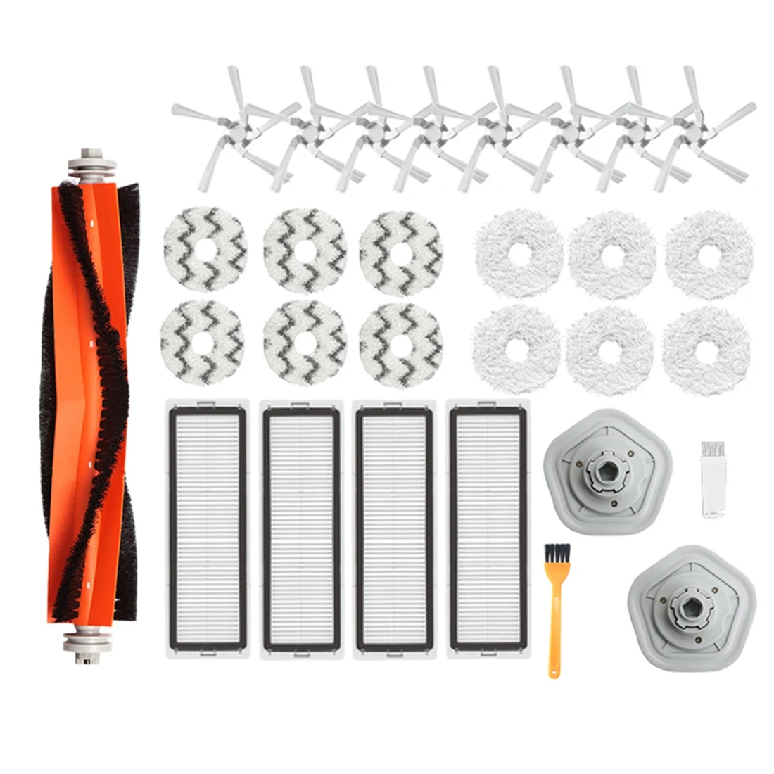 FNJK-สําหรับ Xiaomi Dreame Bot W10 อุปกรณ์เสริมหุ่นยนต์เครื่องดูดฝุ่นหลักแปรงด้านข้าง HEPA FILTER Mop ผ้าเปลี่ยนทําความสะอาด