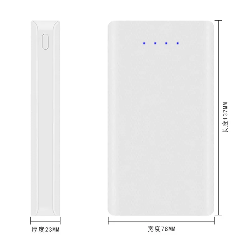 DIY 6*18650 Power Bank Charger Case Dual USB Mobile Phone Charge 5V 2A PD Shell 18650 Battery Holder Charging Box with LED light