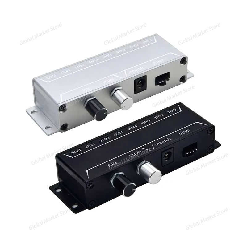 

CT01 Manual pwm speed regulator 12v small 4p fan water pump hub DC interface diy water cooling set