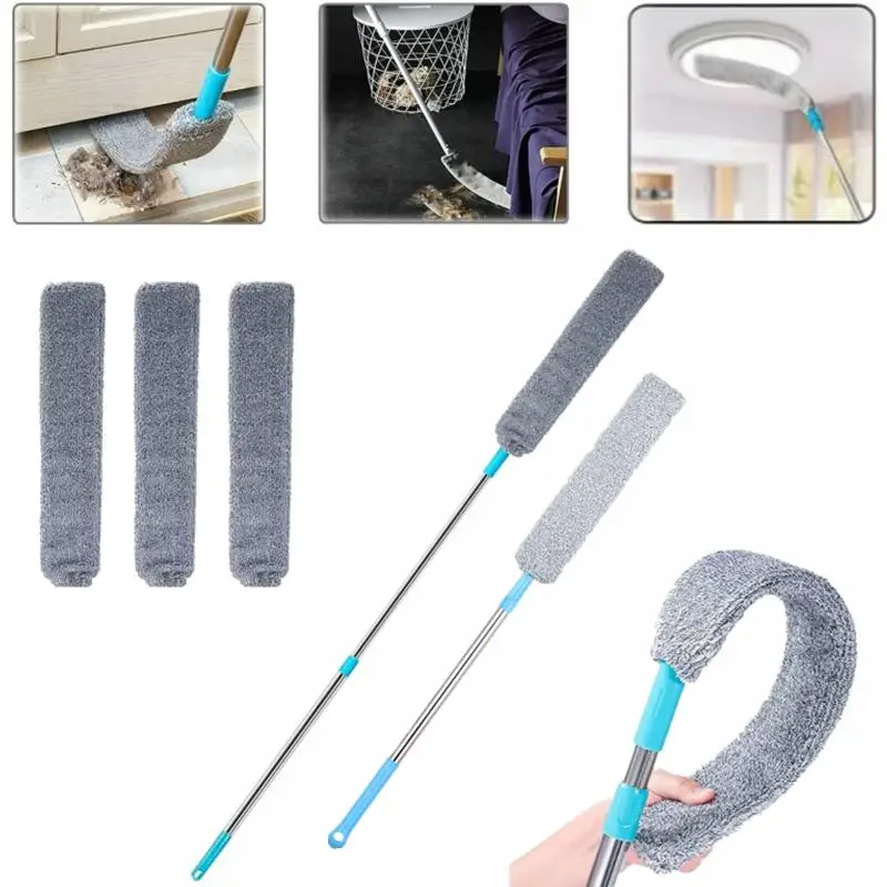 Telescopic Dust Brush Long Handle Gap Dust Cleaner Bedside Sofa Brush Cleaning Duster Removal Brushes Household Cleaning Tools