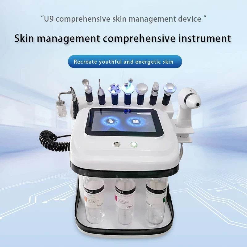 New Arrival! Small Bubble Hydro Aqua Peel Hydra Beauty Facial Machine 9 in 1 Microdermabrasion Water Aqua Peeling