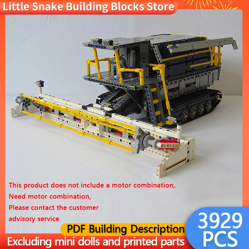 City Car Model MOC Building Bricks Classic Combine Harvester C Model Modular Technology Children Holiday Gifts Assemble Toy Suit
