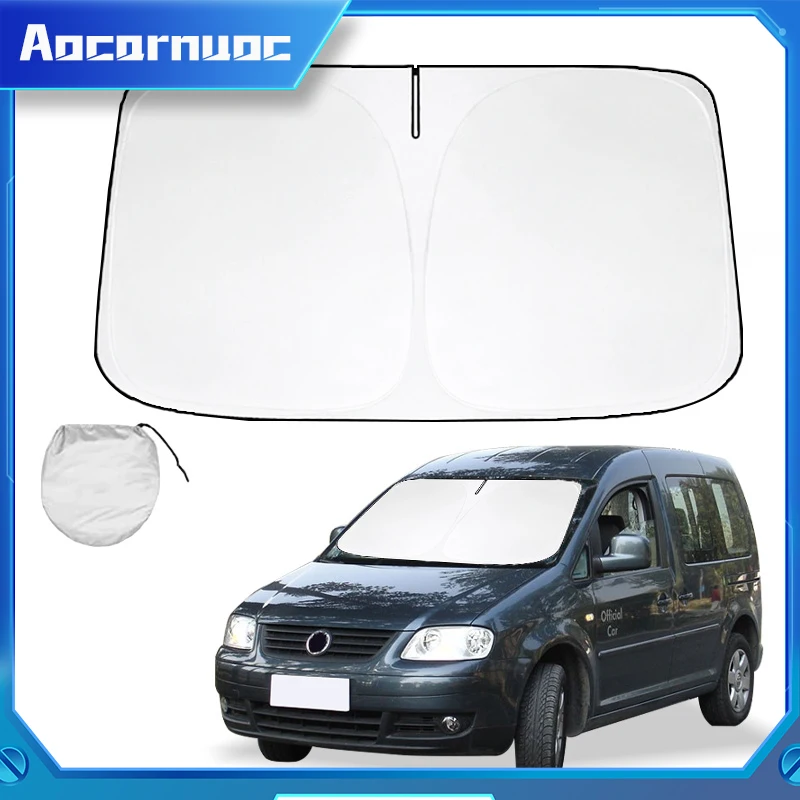 

For Volkswagen VW Caddy 3 MK3 2004-2015 Car Window Sunshade Cover Sun Shade Windshield Visor Protector Windscreen Folding