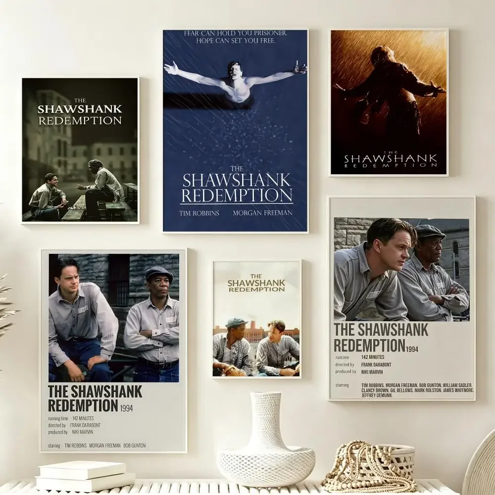 The Shawshank Redemption Poster Poster Multiple Sizes  frameless Creamy Style Wall Art Home Decor For Living Room Bedroom gift