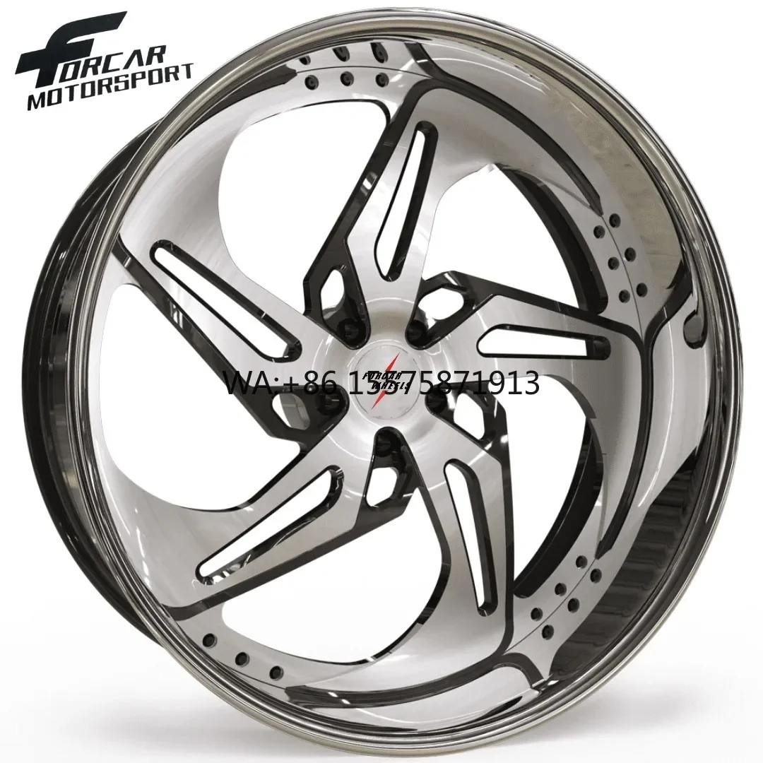

High Performance Good Quality Two-Piece Deep Concave Forcar Motorsport 16-24 Inch Lightweight Alloy Forged Wheels Rims