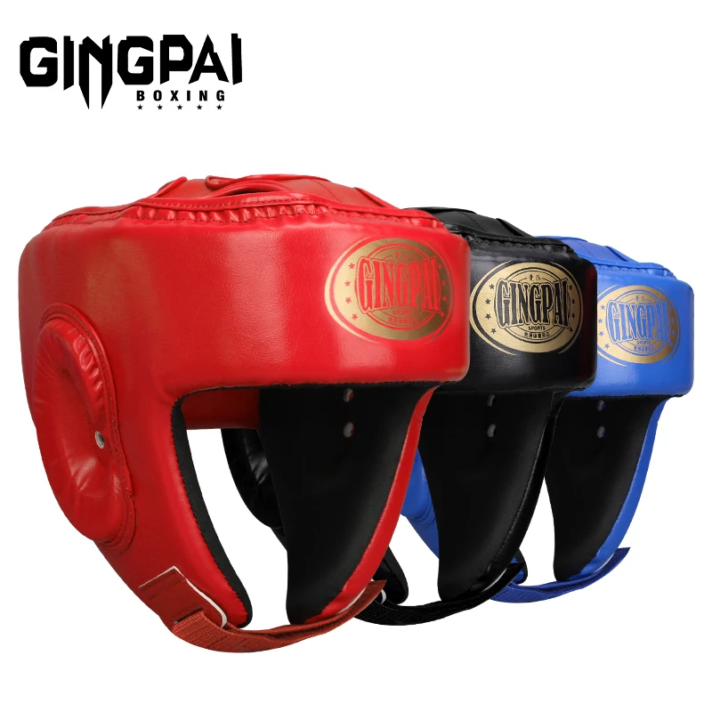 Blue Red Black MMA Helmet Adult Male Female Fighting Muay Thai Kick Boxing Training Helmet Safety Headgear Sanda Protector Guard