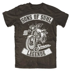 Sons of Suhl. S51 Swallow DDR Legend Simson Motorcycles T-Shirt. Premium Cotton Short Sleeve O-Neck Mens T Shirt New S-3XL