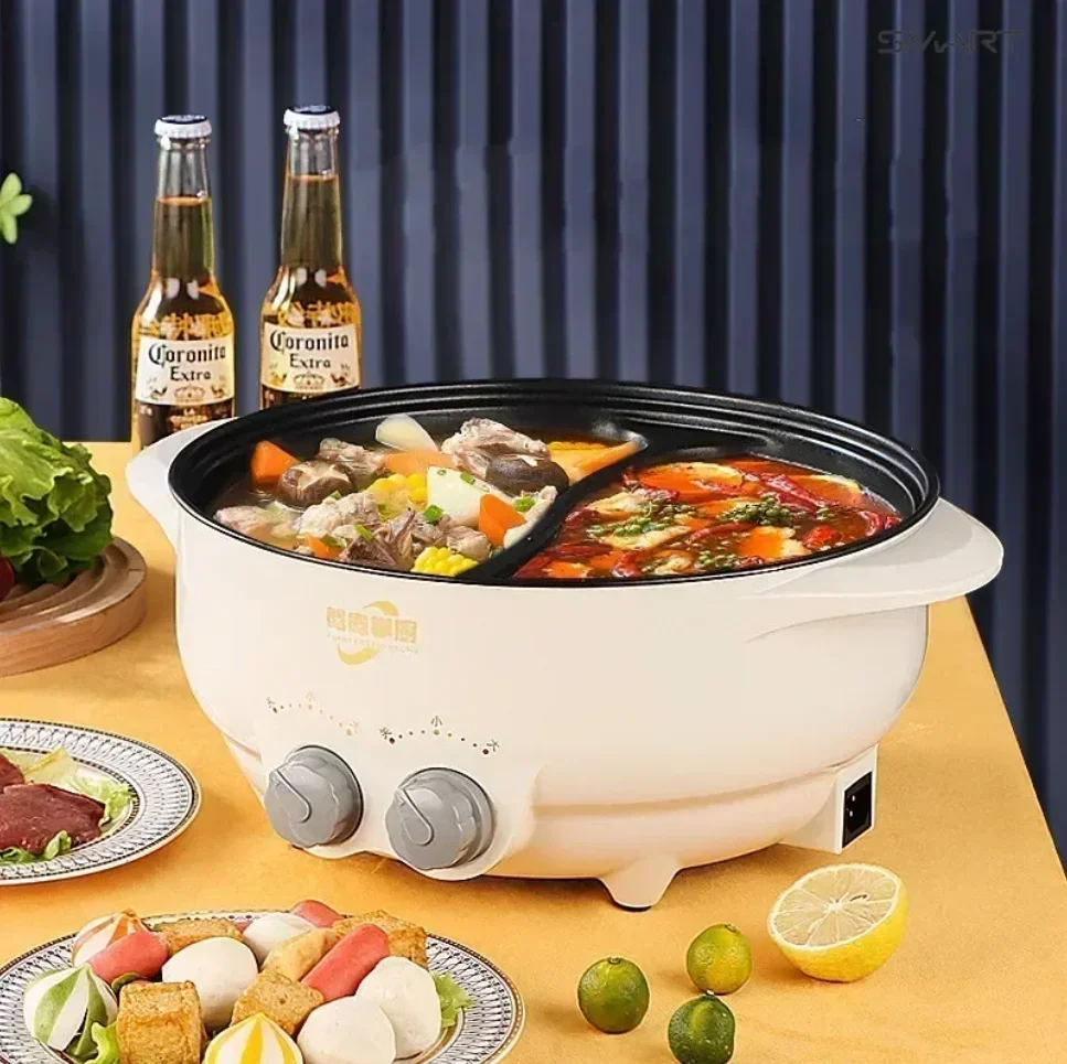 New Electric Hot Pot - Household Kitchen Multifunction. All-in-One Electric Pot. Electric Cooking Pot. Non-Stick Grill Pan.