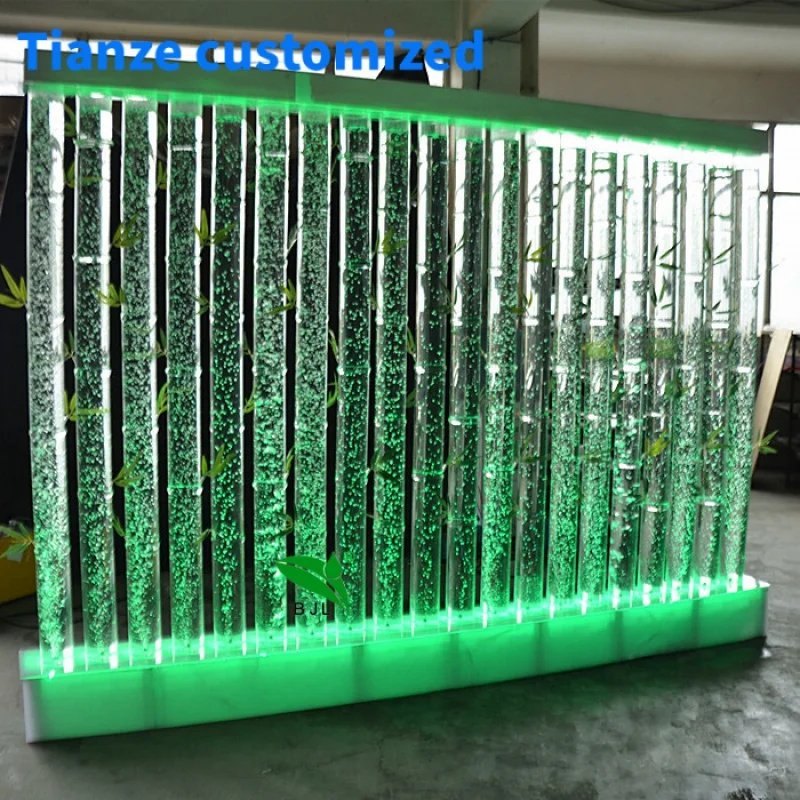 

(Customized) luxury hotel and home custom made led water bubble screens home furniture living room