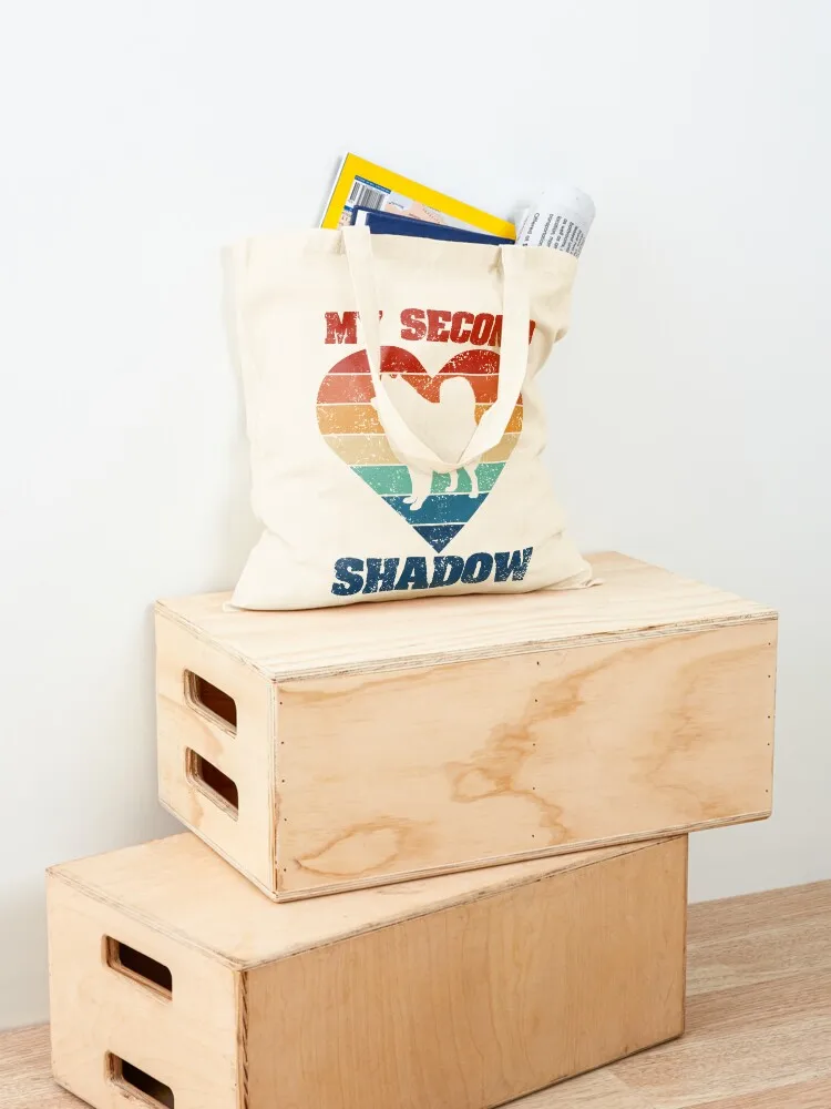 My Second Shadow-Bolso de lona Eurasier para mujer, bolsa de lona, personalizada, universidad, 2025