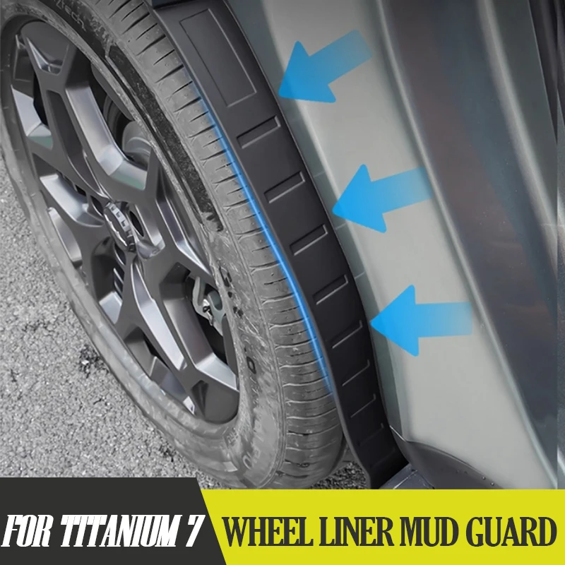 

Брызговики на подкладке колеса для BYD Leopard 7, титановые 7, брызговики на крыло без сверления, внедорожная защита от грязи, внешний аксессуар