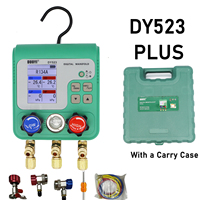Electronic Fluoride Gauge Digital Display Manifold Tester Refrigerant Vacuum Pressure Gauge Air Conditioning Leak Detection R134