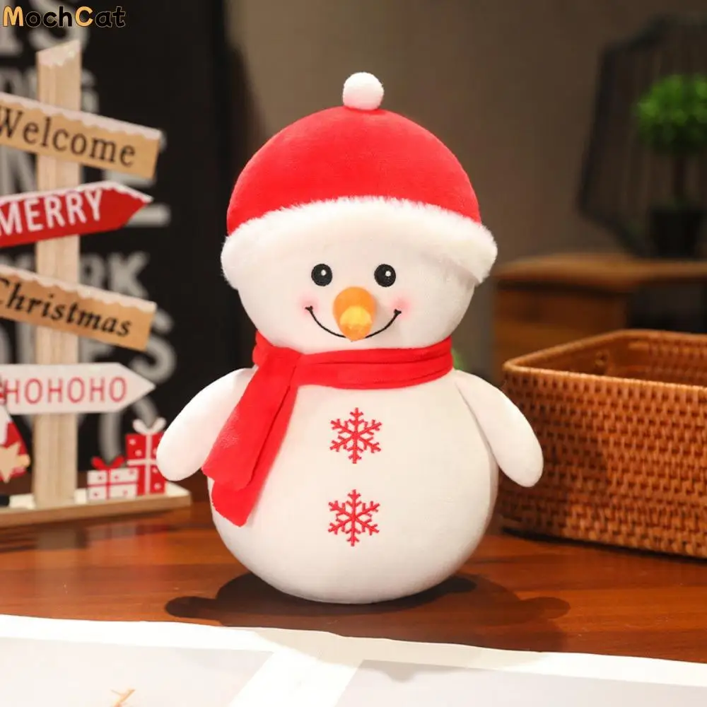 

Plush Christmas Stuffed Plush Toys Snowman Super Soft Santa Claus Plush Dolls Lovely Cute Christmas Reindeer Doll