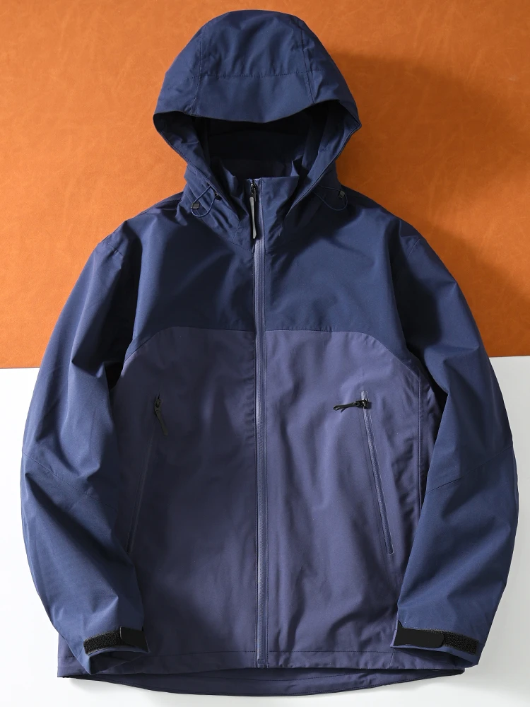 

Men's Outdoor Softell Jaet Windproof Waterproof Hooded Coat Faionable Urban Sle Spring Autumn Regular Fit Long Sve