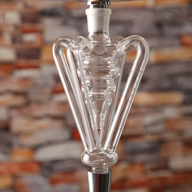 

High Quality Crown Glass Design Hookah Shisha Molasses Catcher Universal Smoking Accessory for Enhanced Flavor Extraction