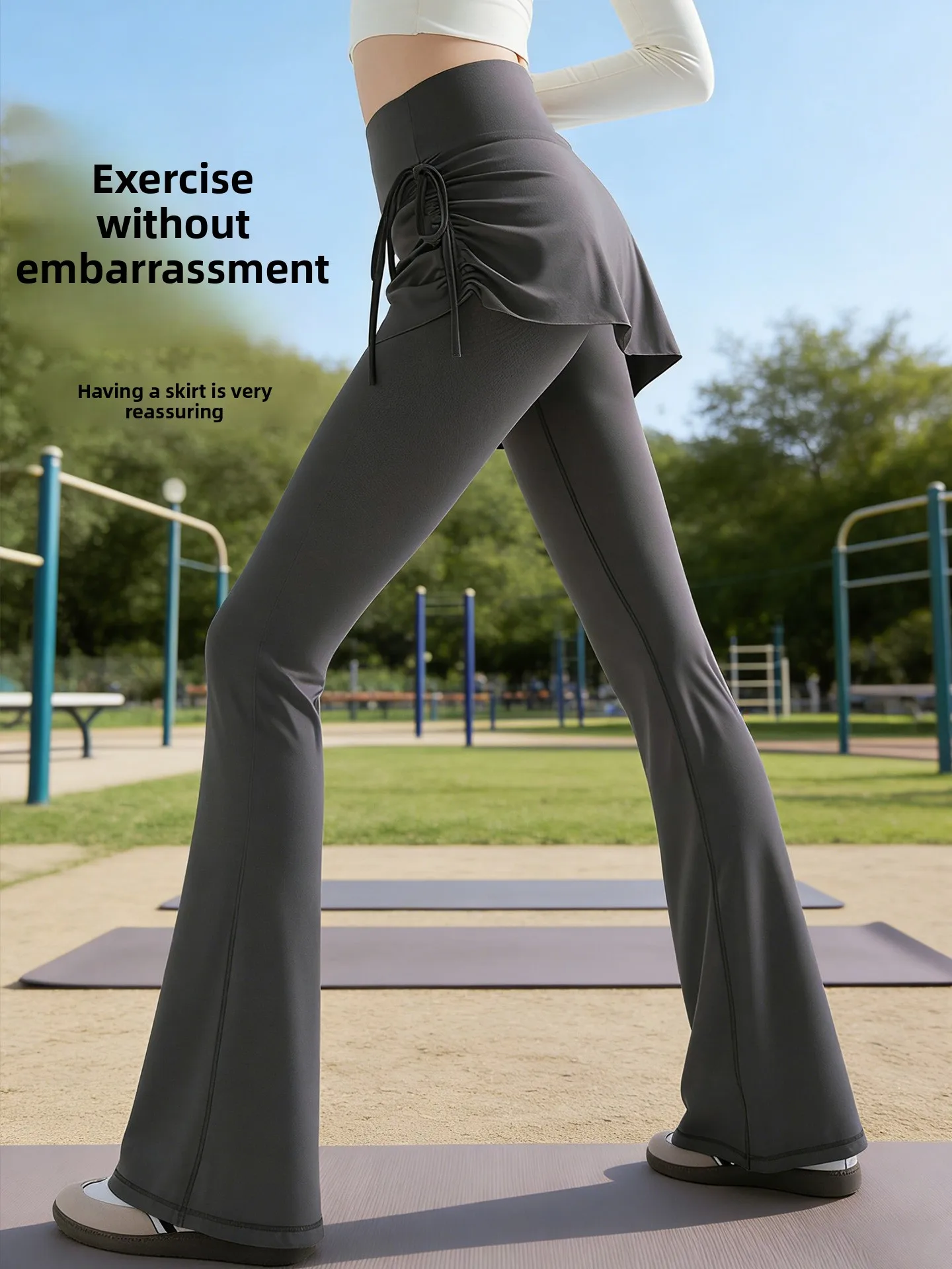 

Новинка Весна 2026: Женские спортивные брюки больших размеров для йоги и фитнеса, широкие, с высокой талией, из нейлоновой ткани, быстросохнущие, высокоэластичные